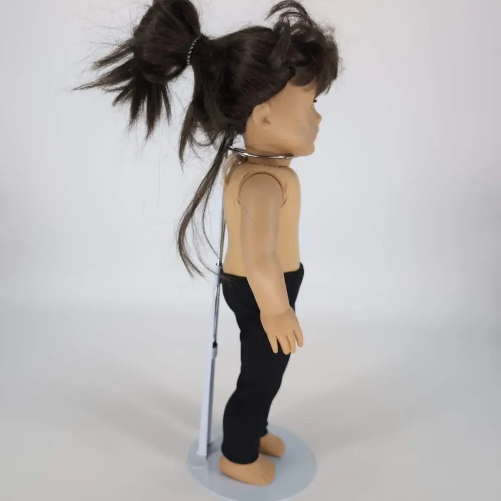 Unbranded Black Spandex Lycra Full Length Doll Leggings for 18 inch Dolls - GUC